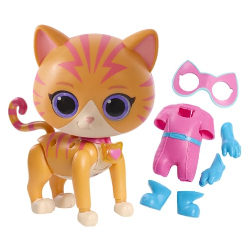SuperKitties Cat-Tastic Transforming Ginny Lights and Sounds Figure, Kids Toys for Ages 3 Up by Just Play